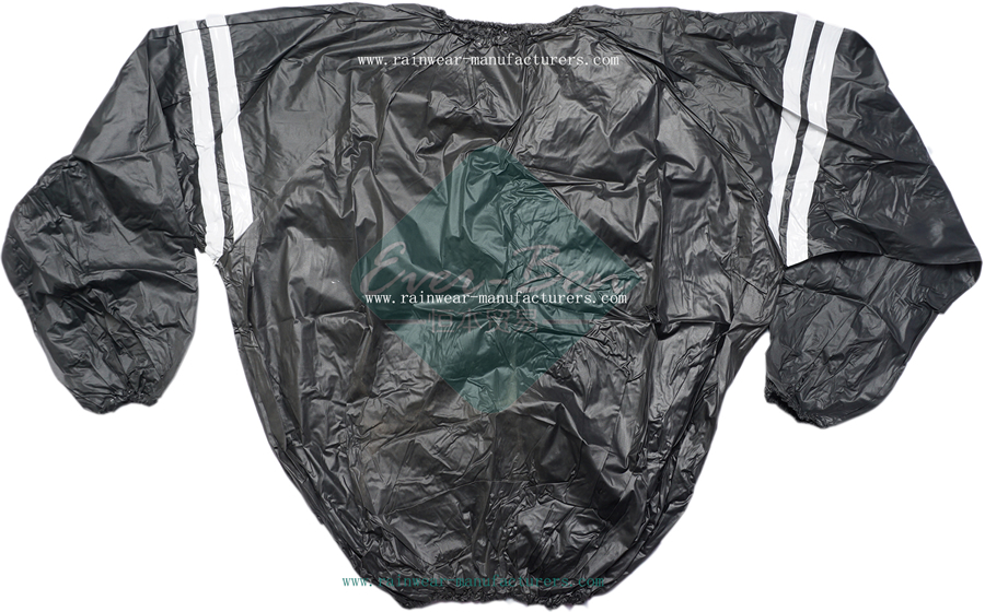 China black PVC plastic macs adults